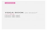 YOGA BOOK with Windows - webdoc.lenovo.com.cn BOOK... · 您书写的内容将显示在屏幕上并实时进行保存。顶行是一些笔编辑工具。您可以设置刷子的类型、厚度