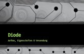 Diode - Projektlabor Forumservice.projektlabor.tu-berlin.de/.../Folien_Diode_Denis_T-2013-05-16.pdf · Anwendungsgebiete •Gleichrichter •Verpolungsschutz •Spannungsstabilisierung