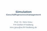 Simulation - thm.de · Simulation Geschäftsprozessmanagement - Prof. Dr. Nino Grau 26 4.2.1 GoM - Grundsatz der Richtigkeit • syntaktische Richtigkeit –korrekte Berücksichtigung