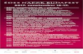 2017. szeptember 15-17. - edesnapok.huedesnapok.hu/EN2017_Bp_tajekoztato.pdf · 2017. szeptember 15-17. csokoládé- és édességünnep A Magyar Csokoládé és Édesség Szövetség