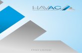 FİYAT LİSTESİ - havac.com.tr · FİYAT LİSTESİ. HAVAC ısıtma soğutma ve iklimlendirme sektöründe hizmet vermek amacıyla 2015 yılı ilk çeyreğinde, satış ve pazarlama