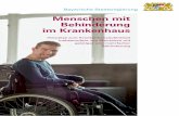 Menschen mit Behinderung im Krankenhaus - isl-ev.de mit Behinderung im... · 4.1 Checkliste Entlassung aus dem Krankenhaus 12. Anhang. 13. Checkliste Planung Krankenhausaufenthalt.