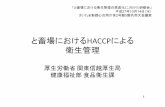 と畜場におけるHACCPによる 衛生管理 - maff.go.jp · と畜場におけるhaccpによる 衛生管理 厚生労働省関東信越厚生局 健康福祉部食品衛生課