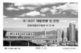 K-AGT 개발현황 및 전망 - koura.or.kr · - 시험선로 건설 - 시험평가 기술 ... 열차무선 데이터전송장치 cbtc 무선통신장치 자동열차 제어장치