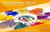 Interkulturelle Woche - balingen-evangelisch.de · „Zusammen leben, zusammen wachsen“ lautet das Motto der Interkultu-rellen Woche, die 2019 zum zweiten Mal im Zollernalbkreis