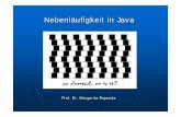 Nebenläufigkeit in Java print - inf.fu-berlin.de · Java-Applet Java-Applet main-Thread init-Thread init-Thread Betriebssystem setVisible(true) event-dispatcher GUI. Gliederung der