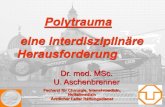 Polytrauma eine interdisziplinäre Herausforderung · Polytrauma eine interdisziplinäre Herausforderung Facharzt für Chirurgie, Intensivmedizin, Notfallmedizin Ärztlicher Leiter