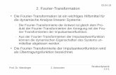 2. Fourier-Transformationwandinger.userweb.mwn.de/StruktDyn/v2_2.pdf · 2. Fourier-Transformation Die Fourier-Transformation ist ein wichtiges Hilfsmittel für die dynamische Analyse
