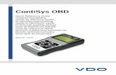 ContiSys OBD - vdo.com · K Esc. Quick Reference Guide 7 ContiSys OBD Professional - Kit The kit includes: 1. Service tool 2. Multiplexer cable 3. Carry case 4. CD ROM containing
