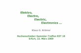 Elektro, Electro, Electric, Electronics - rechenschieber.org · Elektro, Electro, Electric, Electronics ... Klaus G. Krämer Rechenschieber-Sammler-Treffen RST 18 Erfurt, 22. März