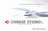 Nuevas Funciones en Cubase Studio 5 - Steinberg Supportsupport.steinberg.de/downloads_software/Cubase_Studio_5/5.5.0.602/New... · 6 Introducción ¡Bienvenido! ¡Bienvenido a Cubase