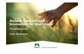 Nufarm Deutschland – Innovation für Wachstum · Nufarm Limited, Melbourne Globaler Planzenschutz- und Saatgut – Hersteller Top 8 im globalen Pflanzenschutzmarkt Starke regionale