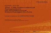 The 12th International Symposium on Architectural ...isaia2018.aik.or.kr/download/ISAIA2018_program_book.pdf · Symposium on Architectural Interchanges in Asia (12th ISAIA) held in