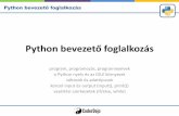 Python bevezető foglalkozás - szentendre.coderdojo.huszentendre.coderdojo.hu/wp-content/uploads/python-intro-2018.pdfPython bevezető foglalkozás Programozás 1. feladat megértése