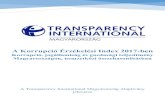 A Korrupció Érzékelési Index 2017-ben - transparency.hu · Olaszország és Görögország korrupció elleni teljesítménye is rosszabb volt Magyarországénál. 1 A Korrupció