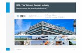 BDI - The Voice of German Industry - bdguss.de · s. Schreiben von BDI, DIHK, ZDH, BGA, HDE an BMU, BMWi, Handreichung für die Unternehmen von BDI, BGA, HDE, DIHK in BDI-REACH-Broschüre.