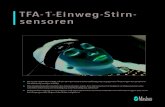 TFA-1 -Einweg-Stirn- sensoren - masimo.de · TFA-1 ™-Einweg-Stirn-sensoren > Die an der Applikationsstelle auf der Stirn gemessene Sauerstoffsättigung ist gegenüber Änderungen