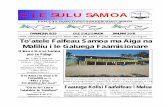 O LE SULU SAMOA - cccs.org.wscccs.org.ws/images/stories/Uploads/Sulu_2013/2018/Ianuari_2018.pdf · Samoa,, ae le’i faapea na aveesea ai le tulaga o i latou na mua’i asa le faigata