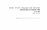 HD TVI Hybrid DVR - buyez.t Series User Manual (Chinese).pdf · 登入畫面會要求輸入 [管理員密碼]，若此時不要設定新的密碼時，請直接輸入原廠預設的密碼