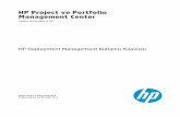 HP Project ve Portfolio Management Center HP Deployment Management yazılım kodu, yapılandırma ve içeriklerinin taşınma ve kurulum işlemlerini otomatik hale getiren bir Project