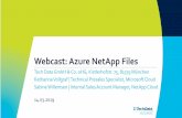 Webcast: Azure NetApp Files - techdata-cloud.de NetApp Files Webcast_14... · Azure NetApp Files Nativer NetApp Speicher der bei den großen Hyperscalern Azure, AWS und Goolge steht.