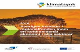 Sveriges insatser i regionalfonden inom en koldioxidsnål ... · Klimatsynk är ett projekt som samordnar alla insatser inom tematiskt mål 4 – Att stödja övergången till en