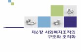 제6장 사회복지조직의 구조와 조직화contents.kocw.net/KOCW/document/2015/wonkwang/ohseyoung/06.pdf · 조직유형/ 구분 1차적인 ... 만든 조직구조. 조직의