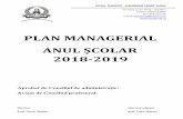 PLAN MANAGERIAL - liceulavrig.roliceulavrig.ro/wp-content/uploads/2011/01/PLAN-MANAGERIAL-2018-2019.pdf · CCIM Comisia de monitorizare a sistemului de control intern/managerial CDP