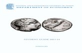 NATIONAL AND KAPODISTRIAN UNIVERSITY OF ATHENS …en.econ.uoa.gr/.../Student_Guide_2013-14_Departmentof-Economics_NKUA.pdf · The Department of Economics has currently 45 faculty