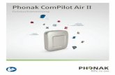 Phonak ComPilot Air II · 9 3.2 Den Akku aufladen J Schließen Sie das größere Ende des Ladekabels an das Universal-Netzteil an. Schließen Sie das kleinere Ende an der mini-USB-Buchse