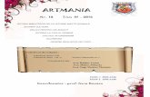 Artmania Nr. 18 trim III- 2016yo2kqk.kovacsfam.ro/revista/ARTMANIA_18.pdf · societăţii, cu legătură în istoria scrisului şi a tiparului, cu conexiuni în istoria ideilor”