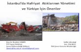 İstanbul’da Hafriyat Atıklarının Yönetimi ve Türkiye İçin ... · faaliyet alanı,araçve atıkgirişiolmalıdır. ünlük 400-500 ton kapasiteye sahip bir geri kazanım