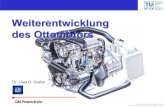 Weiterentwicklung des Ottomotors · Europäischer Testzyklus (Mittelklasse-PKW, 2l Motor) spez. Kraftstoffverbrauch in g/kWh Strassen-teillast (STL) 5. Gang STL 4. Gang genutzter