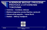 MJERENJE BRZINE I PROCENE PROTOKA U OTVORENIM …hikom.grf.bg.ac.rs/stari-sajt/web_stranice/KatZaHidr/Predmeti/Merenja/... · MJERENJE BRZINE I PROCENE PROTOKA U OTVORENIM TOKOVIMA