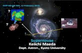 Supernovae Keiichi Maeda - 京都大学yuichiro.sekiguchi/EM2014/maeda.pdf · SN Ia 2014J @M82 Most nearby SN Ia since 1986 The first detection of 56Ni/Co decays from SNe Ia. Solid