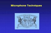 Microphone Techniques - sound.eti.pg.gda.pl · Spaced Microphone Arrays – Panned Arrays • Popular in USA • Center microphone – panned centrally (a phantom center image) •