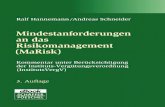 Mindestanforderungen an das Risikomanagement ( MaRisk) · V Vorwort zur dritten Auﬂ age Die Überarbeitung der Mindestanforderungen an das Risikomanagement (MaRisk) durch die deutsche