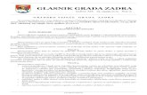 GLASNIK GRADA ZADRA - Grad Zadar · • cestovna građevina (donji stroj, kolnička konstrukcija, sustav za odvodnju atmosferskih voda s nerazvrstane ceste, drenaže, most, vijadukt,