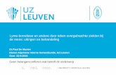 Lyme-borreliose en andere door teken overgebrachte ziekten ... · Dr.Paul De Munter Dienst Algemene Interne Geneeskunde, UZ Leuven Gent 22-9-2016 Lyme-borreliose en andere door teken