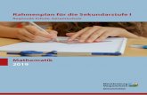 Rahmenplan für die Sekundarstufe I - bildung-mv.de · Mathematik als Handlungsfeld für die aktive und heuristische Auseinandersetzung mit her-ausfordernden Fragestellungen auch