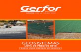 GEOSISTEMAS - nuevo.fenusas.com.conuevo.fenusas.com.co/wp-content/uploads/LISTAS DE PRECIO/06 LISTA DE... · LISTA DE PRECIOS GEOSISTEMAS - SIN IVA 3. CONTROL DE EROSIÓN: ARMORMAX®