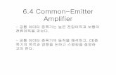 6.4 Common-Emitter Amplifier · 저항 r` e 는그림6-22에나타난것 처럼 식을 이용하여 전달 컨덕턴스 곡선으로부터 그래프적으로 결정할 수 있다