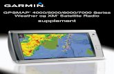 supplement - static.garmincdn.com · Denne manual dækker XM WX Satellite Weather®, mobilsystemet for GSM-vejr (Global System for Mobile communication) og XM® Satellite Radio-oplysninger