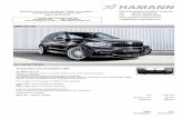BMW X5 F15 - hamann-motorsport.com · Seite 2/27 Druckdatum 04.01.2019 Aerodynamikteile Frontschürze zur Übernahme orginalen Nebelscheinwerfer für BMW X5 F15 inklusive 2 Tagfahrleuchten