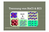 von Christoph Zimmer, Marc Garbe - fh-muenster.de · - NaCl fast konstante LöslichkeitNaCl fast konstante Löslichkeit Löslichkeitsverhalten von KCl & NaCL - KCl steigende Löslichkeit