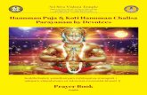 Hanuman Puja & Koti Hanuman Chalisa Parayanam by Devotees · tumharo mantra bibh¯ıs.a n a m ¯a n ¯a. lan˙kesvara bha e saba jaga jan¯ a¯ juga sahastra jojana para bh¯anu¯