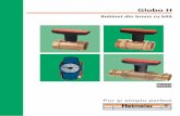 Robinet din bronz cu bilă - eradiatoare.ro H.pdf · • Robinet de dimensiuni reduse, avantajos pentru montare pe distribuitoare • Tija nu necesită întreţinere curentă, cu