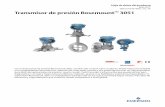 Transmisor de presión Rosemount 3051 - emerson.com · Hoja de datos del producto Julio 2017 00813-0109-4001, rev. TA Transmisor de presión Rosemount™ 3051 Con el transmisor de