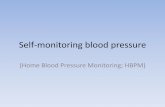 Self-monitoring blood pressure · pressure measurement device) และเครื่องจะต้องได้รับการตรวจสอบ มาตรฐานอย่างสม