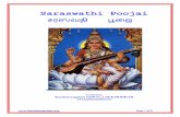 SARASWATHI POOJAI - Kandamangalam POOJAI.pdf ·  Page 1 of 8 Saraswathi Poojai Created by Kandamangalam GOPALA DEKSHIDHAR